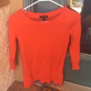 J crew merino wool sweater red